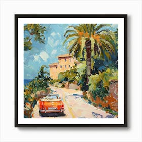 Car On The Road Art Print