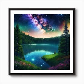 Starry Night Sky 16 Art Print