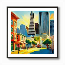 San Francisco Cityscape 2 Art Print