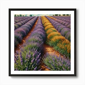 Lavender Field 10 Art Print