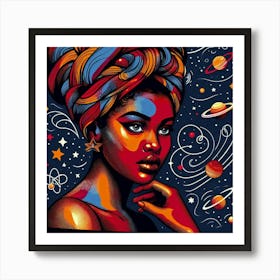 Halithia Celestial Portrait Art Print