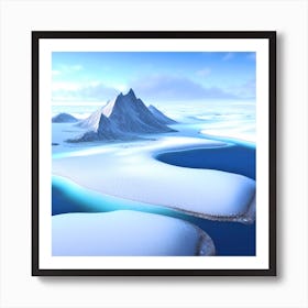 Antarctic Landscape Art Print