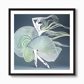 Ballerina Movement #3 Art Print