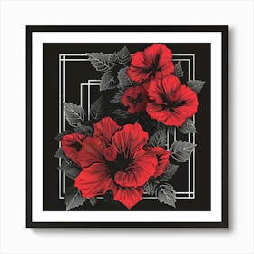 Hibiscus Flower 2 Art Print