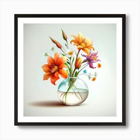 Flowers In A Vase 2 Art Print