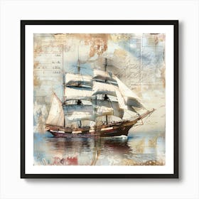 Sailing Ship Canvas Print Art Print