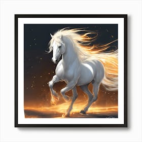 Fire Horse Art Print