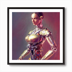 Robot Woman 2 Art Print