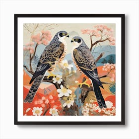 Bird In Nature Falcon 4 Art Print