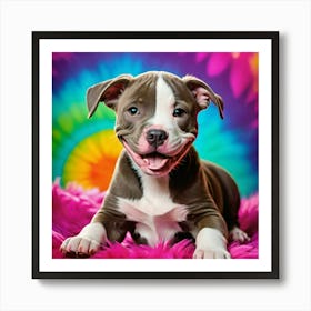 Happy Puppy Art Print