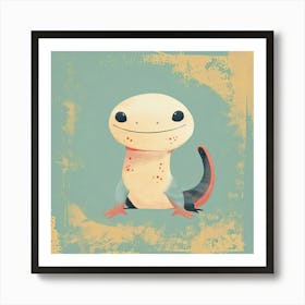 Charming Illustration Newt 2 Art Print