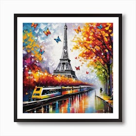 Paris Eiffel Tower 107 Art Print