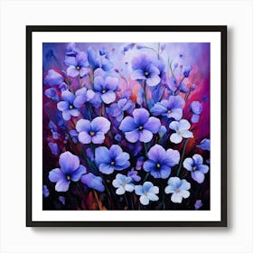 Violets Art Print