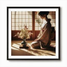 Japanese geisha 2 Art Print