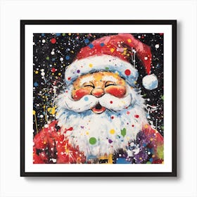 Santa Claus Laughing Art Print