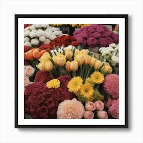 Flower Market Poster Berlin Germany 2 Art Print 2 Art Print