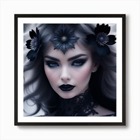 Gothic Beauty Art Print