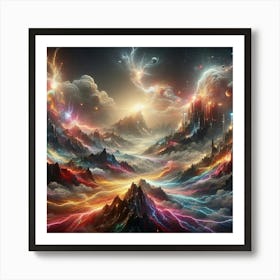 Lightning In The Sky Art Print