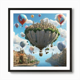 Hot Air Balloons Art Print