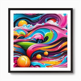 Abstract Painting 123 Art Print