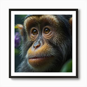 Monkey In The Forest, Miki Asai Macro Photography Art Print