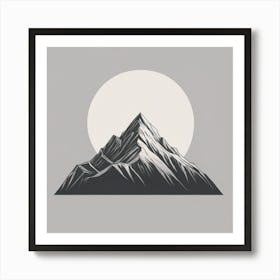 Mountain Silhouette Art Print