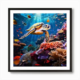 Sea Turtle Art Print