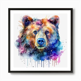 Watercolor Bear 1 Art Print