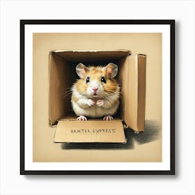 Hamster Express Art Print