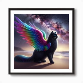 Rainbow Cat 2 Art Print