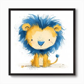 Little Lion Canvas Print Art Print