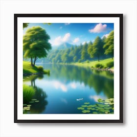 Landscape Wallpaper 9 Art Print