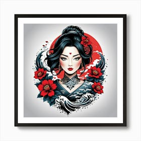 Geisha 1 Art Print