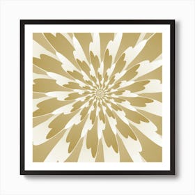 Spiral Flower Background Art Print