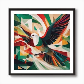 abstract Dove Art Print