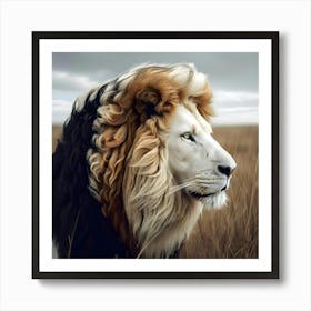 The Tri Coloured Lion Art Print