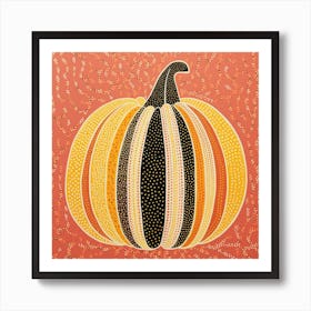 Yayoi Kusama Inspired Pumpkin Pink And Orange 12 Art Print