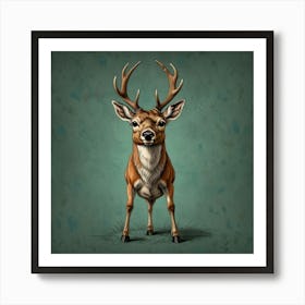 Deer! 4 Art Print