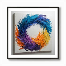 Abstract Swirl Painting 1 Art Print