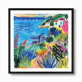 Seascape Dream Matisse Style 7 Art Print