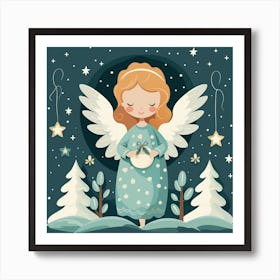 Christmas Angel 19 Art Print