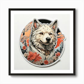 Samurai Dog Art Print