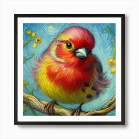 Bird On A Branch 4 Art Print