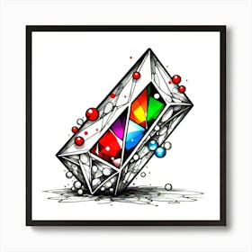 Colorful Diamond Art Print