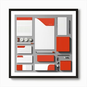 Business Stationery Set Art Print