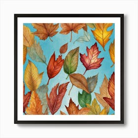 Autumn Leaves Art Print