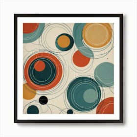 Abstract Circles 43 Art Print