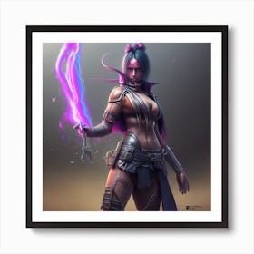 Female Warrior 1 Art Print
