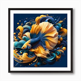 Betta Splendens 02 1 Art Print