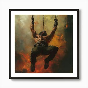 Swinging Man Art Print